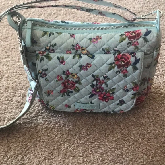 Vera Bradley Water Bouquet pattern crossbody shoulder bag - Picture 5 of 11